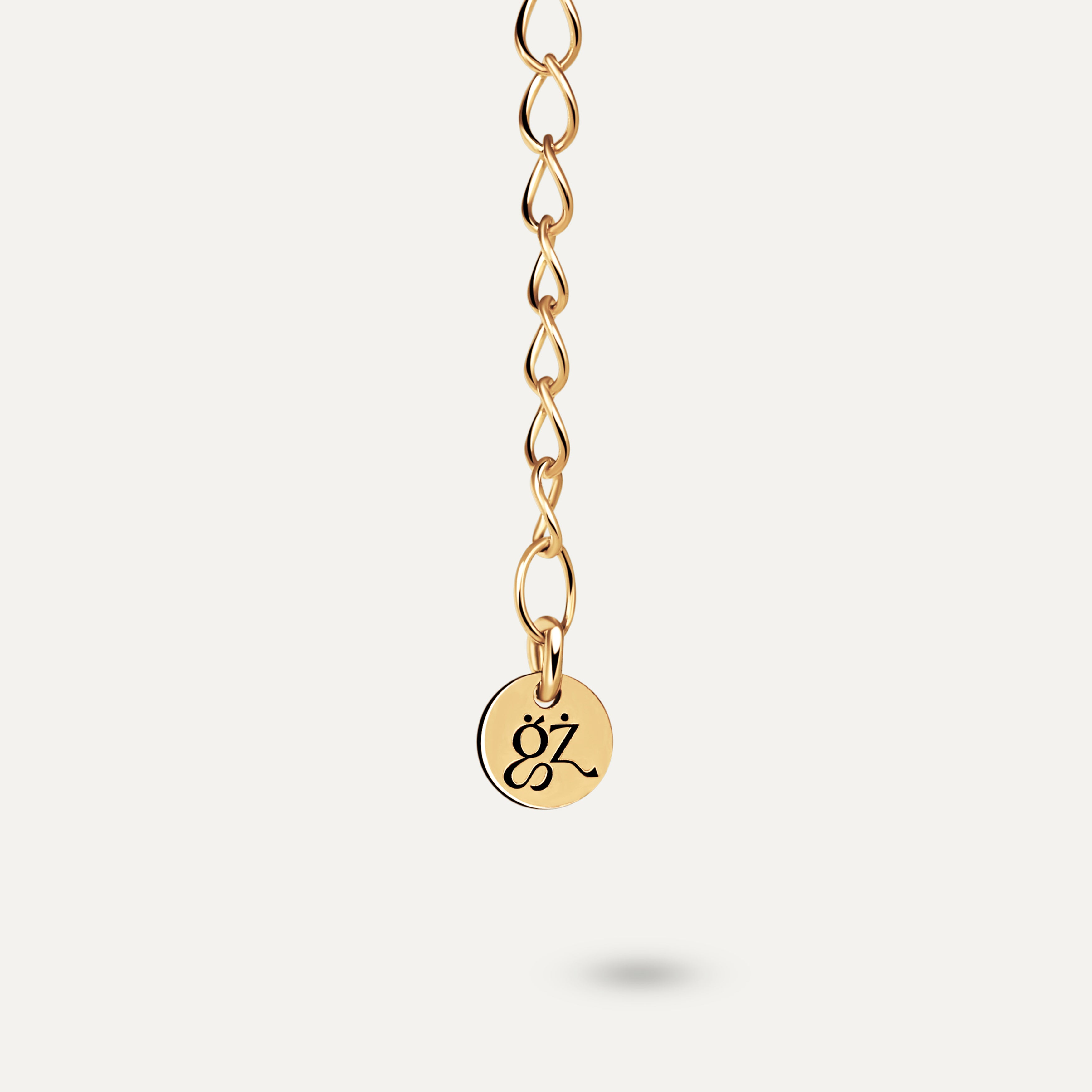 Topazu Gold Lariat Necklace