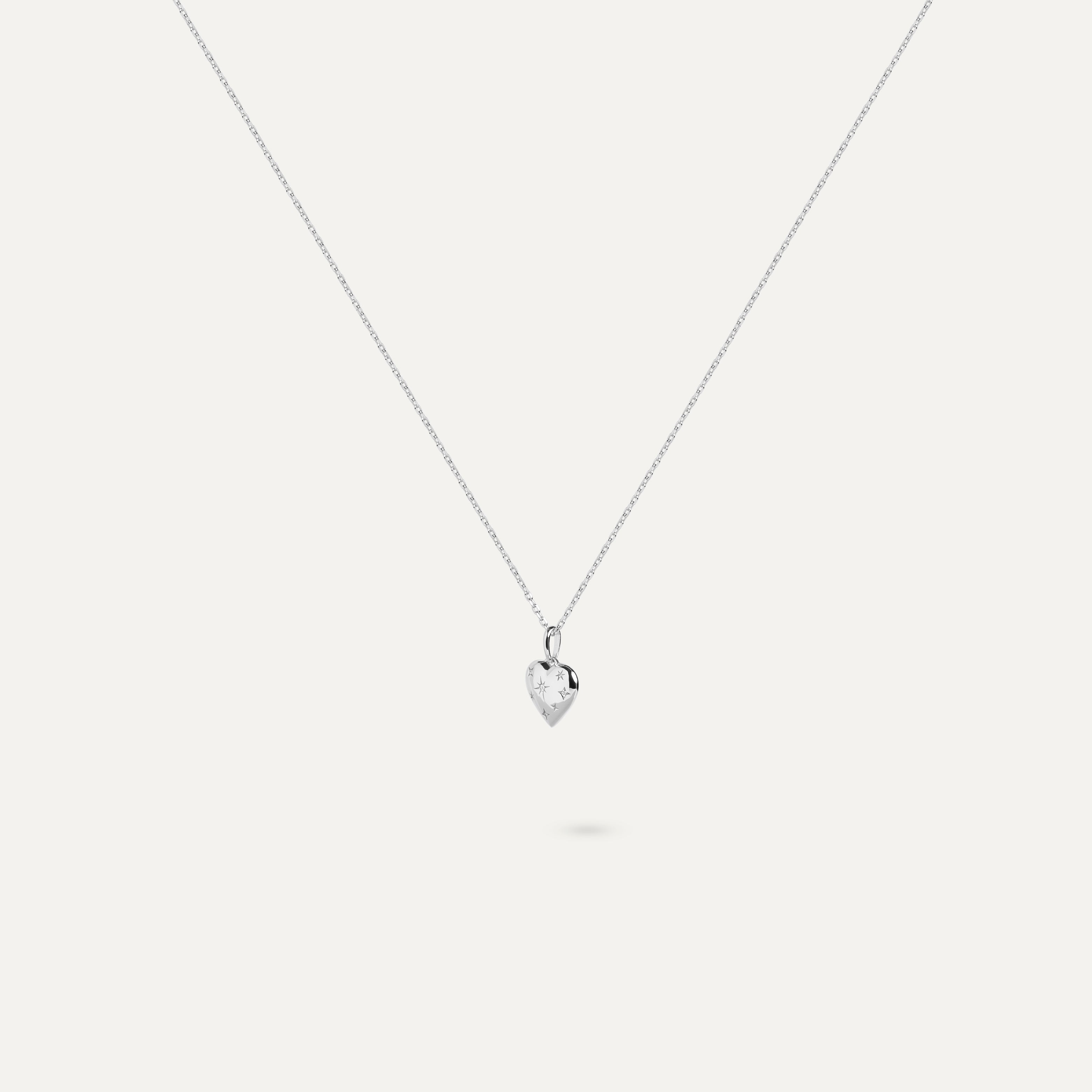 Nebula Night Heart Necklace